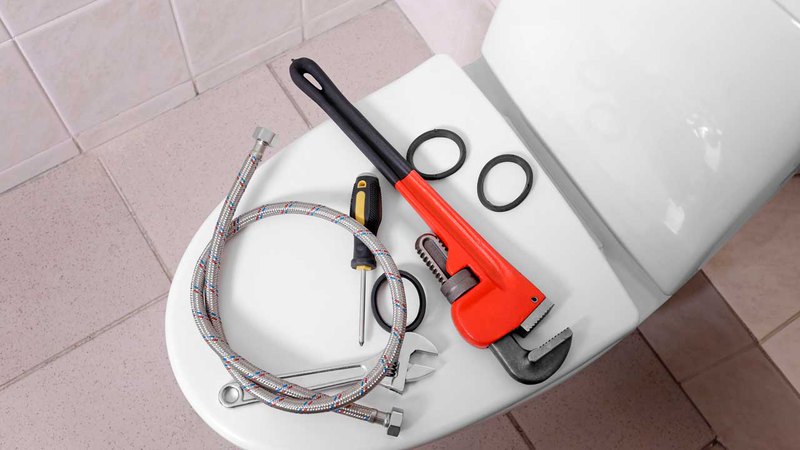 Necessary equipment required to repair leaking toilet